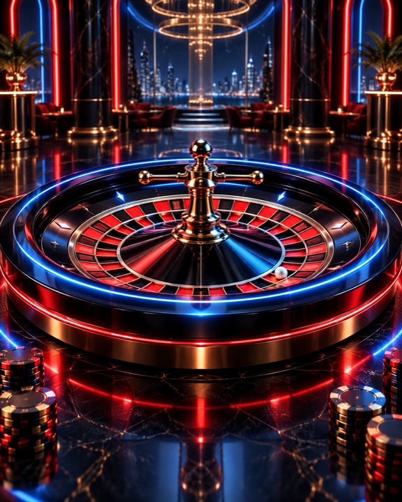 Neon Wheel casino game artwork